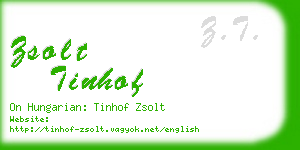 zsolt tinhof business card